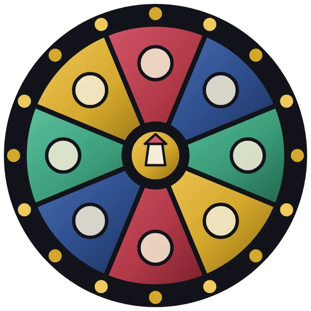 Round chapel window in crimson, navy, sea green and brass glass